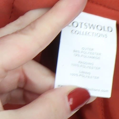 Cotswold Collections Women's Red Hooded Parka Coat Size 18