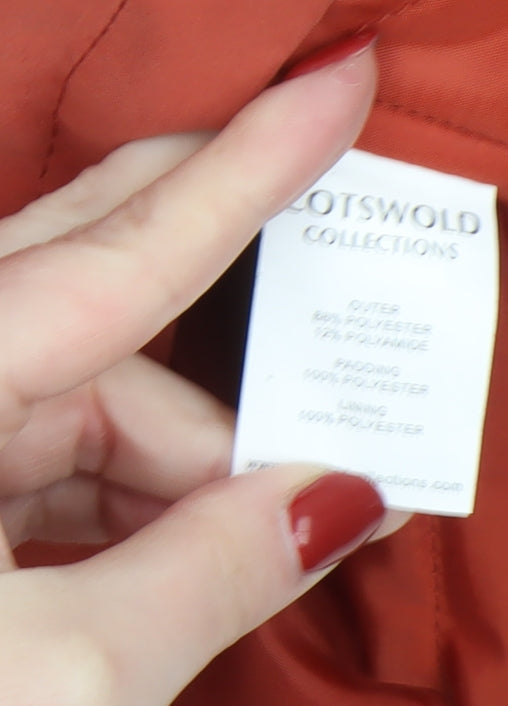 Cotswold Collections Women's Red Hooded Parka Coat Size 18