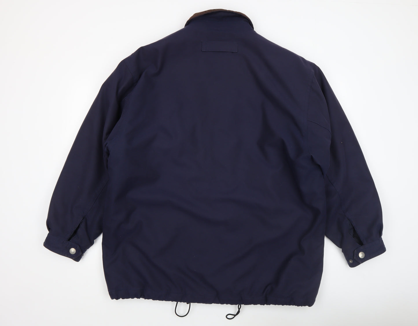 Trademark Men's Blue L Outdoor Jacket Corduroy Collar Lined Waterproof