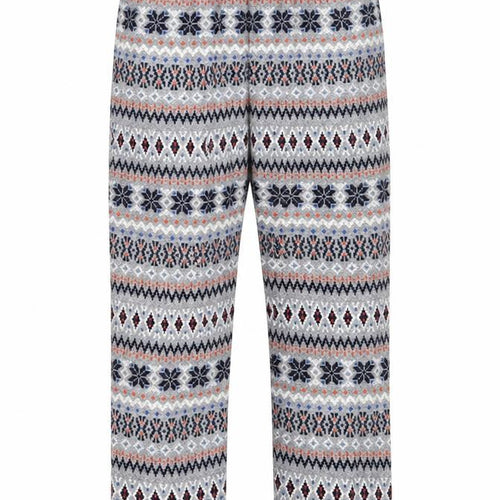 Next Men's XL Fair Isle Grey Lounge Pants Polyester Winter Wear