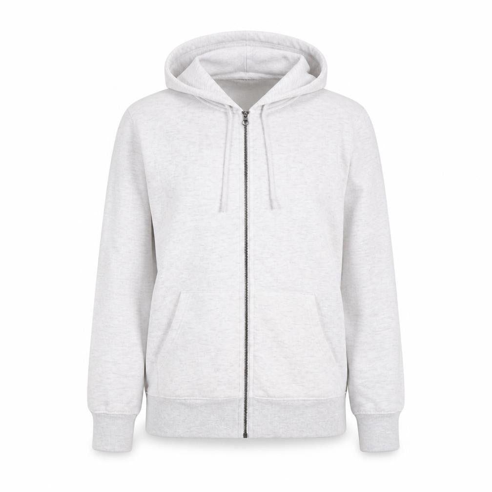 Dunnes Women’s Grey Full Zip Hoodie Size M Polyester Cotton Blend