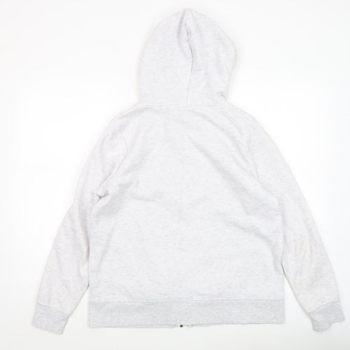 Dunnes Women’s Grey Full Zip Hoodie Size M Polyester Cotton Blend