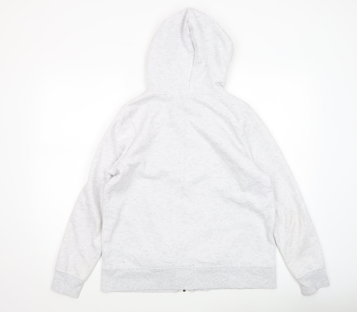 Dunnes Women’s Grey Full Zip Hoodie Size M Polyester Cotton Blend