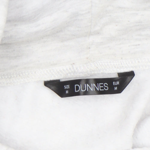 Dunnes Women’s Grey Full Zip Hoodie Size M Polyester Cotton Blend