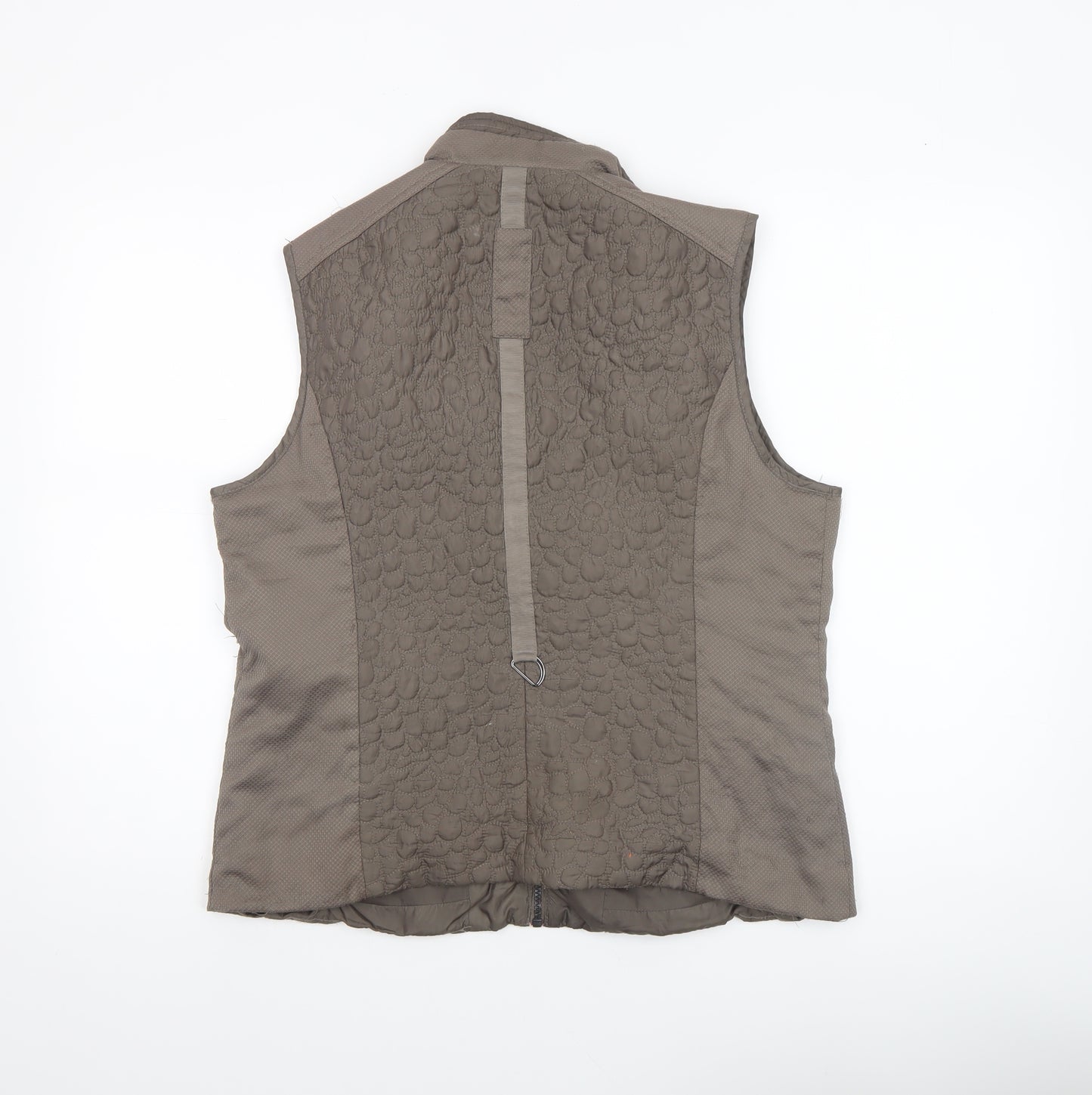 Normann Womens Brown Quilted Sleeveless Waistcoat UK 14