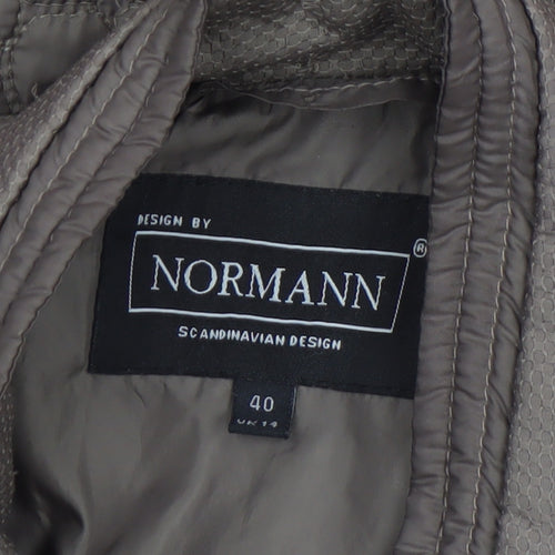 Normann Womens Brown Quilted Sleeveless Waistcoat UK 14