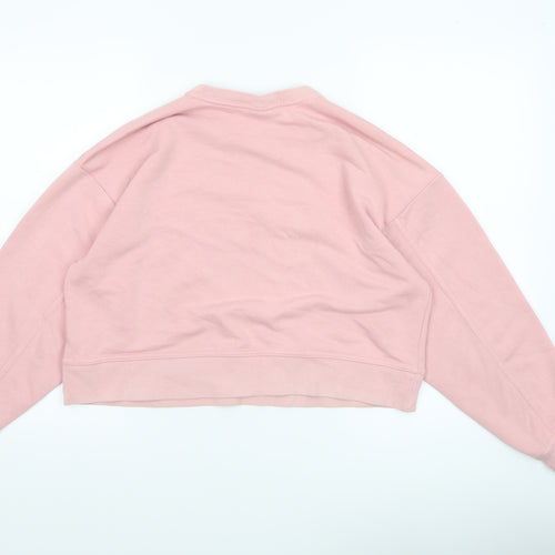 Nike Womens Pink Dri-Fit Crew Neck Pullover Sweatshirt XS