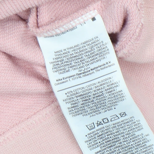Nike Womens Pink Dri-Fit Crew Neck Pullover Sweatshirt XS