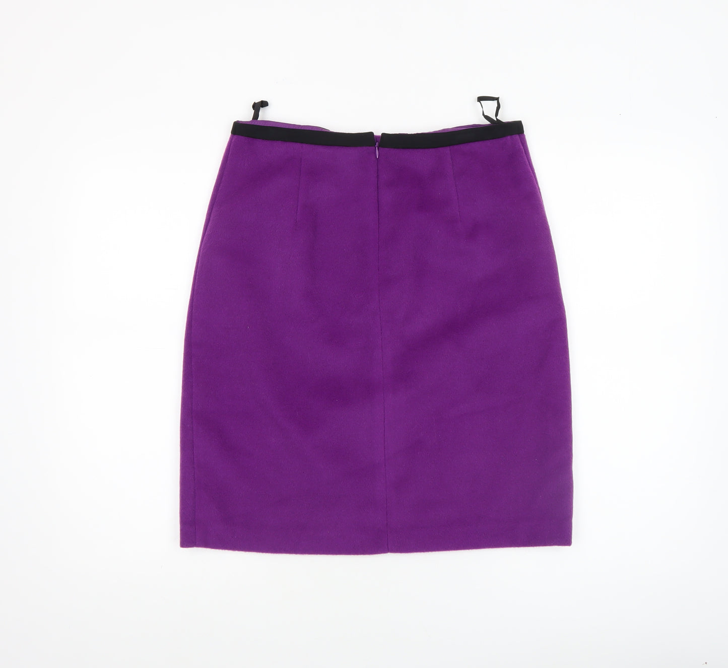 Marks and Spencer Women Purple Size 10 Pencil Skirt Knee Length