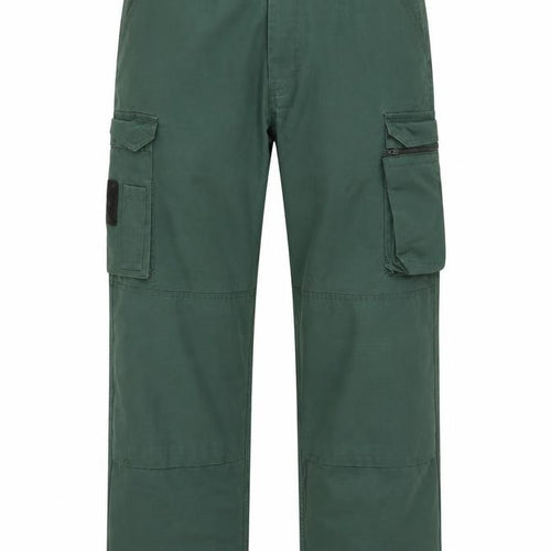Tailored Image Men's Green Cargo Trousers 30in Waist Regular Leg Cotton Blend