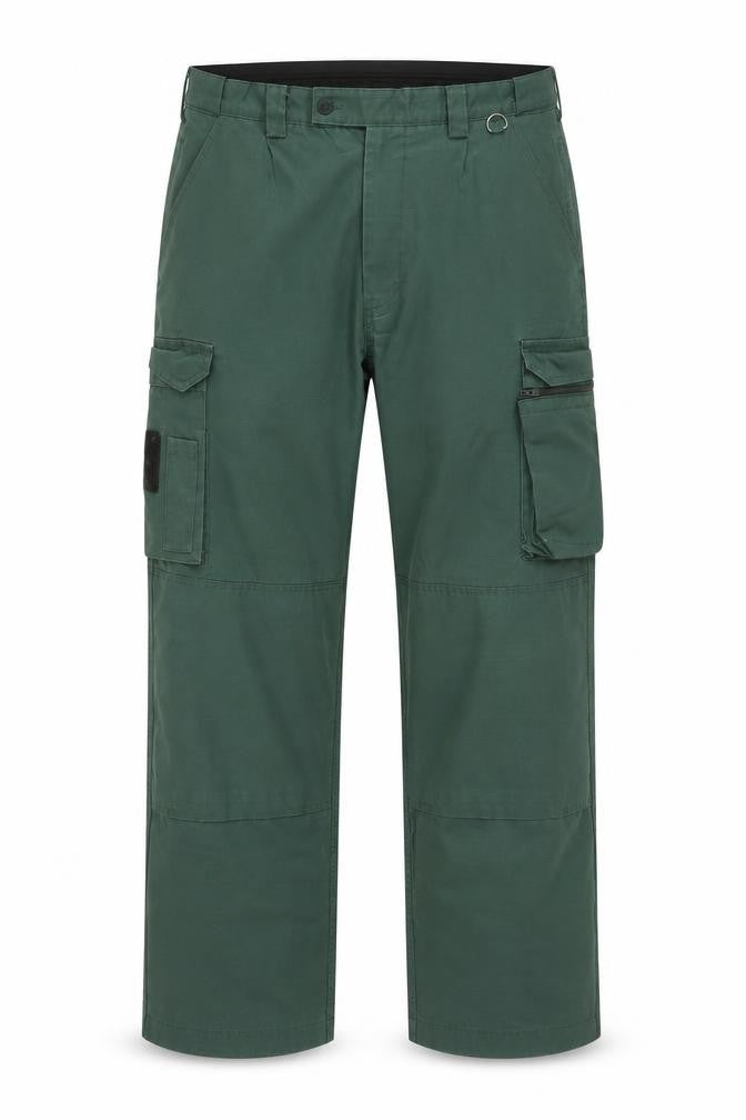 Tailored Image Men's Green Cargo Trousers 30in Waist Regular Leg Cotton Blend