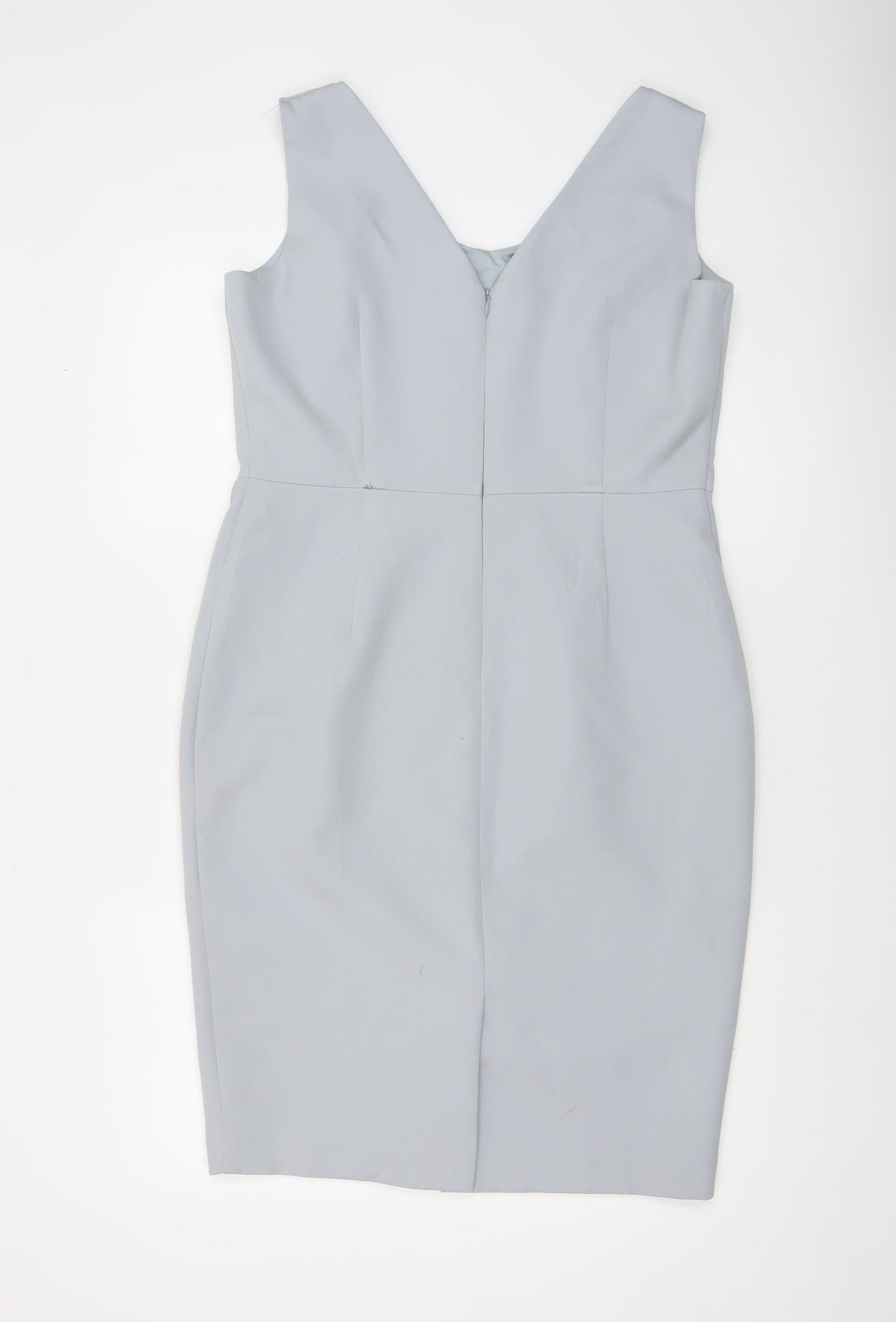 Phase Eight Women Grey Knee Length Sheath Dress Size 16