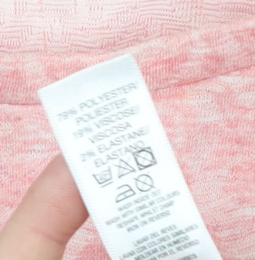 Dunnes Stores Women Pink Long Sleeve Basic T-Shirt Medium