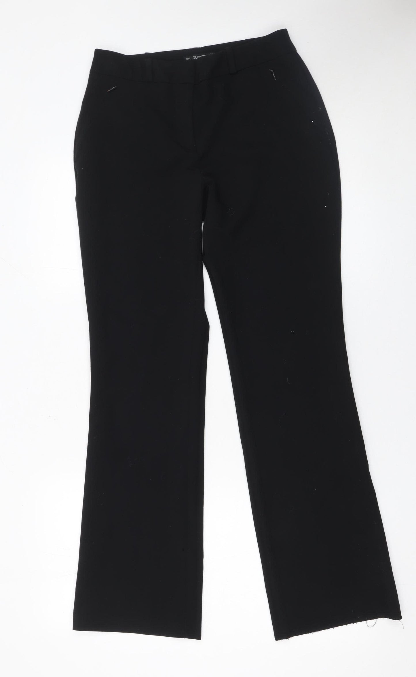 Dunnes Women’s Black Size 8 Dress Pants Straight Leg Trousers