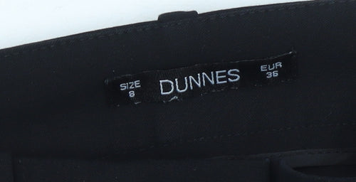 Dunnes Women’s Black Size 8 Straight Leg Dress Trousers Workwear