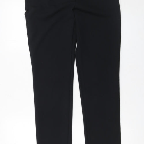 Dunnes Women’s Black Straight Leg Stretch Trousers Size 8