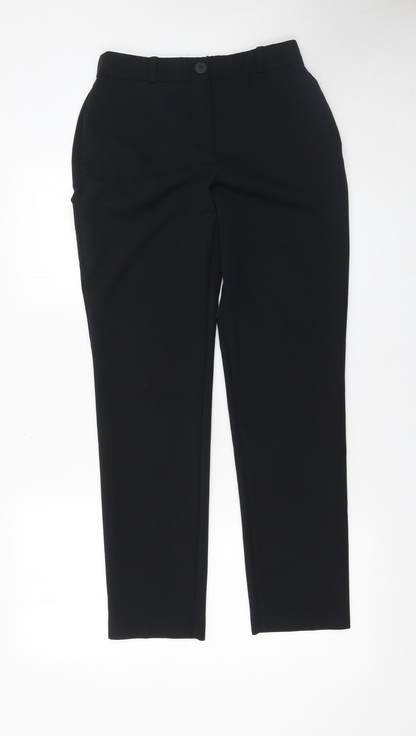 Dunnes Women’s Black Straight Leg Stretch Trousers Size 8