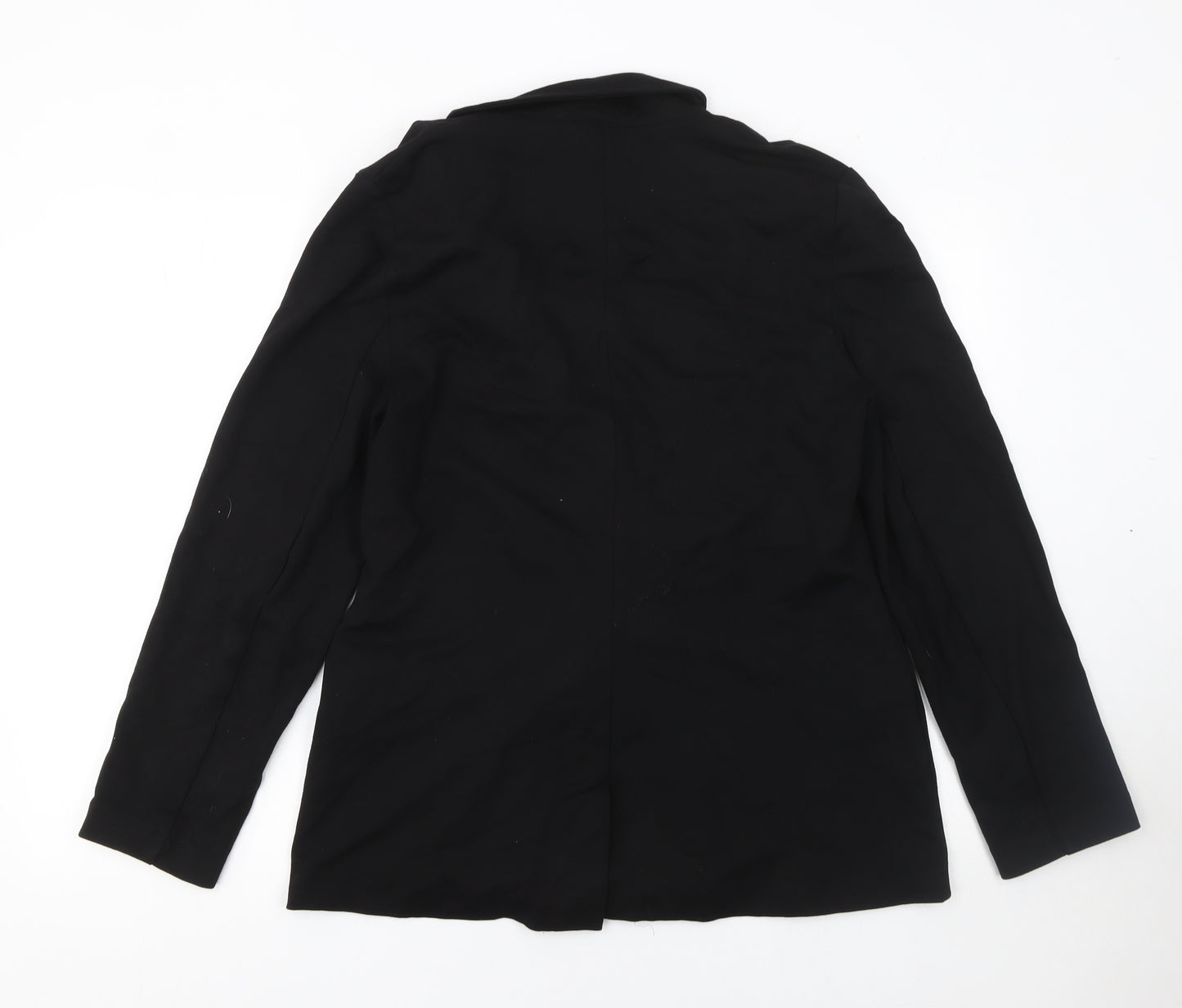 Tu Women Black Size 12 Double-Breasted Suit Blazer Jacket