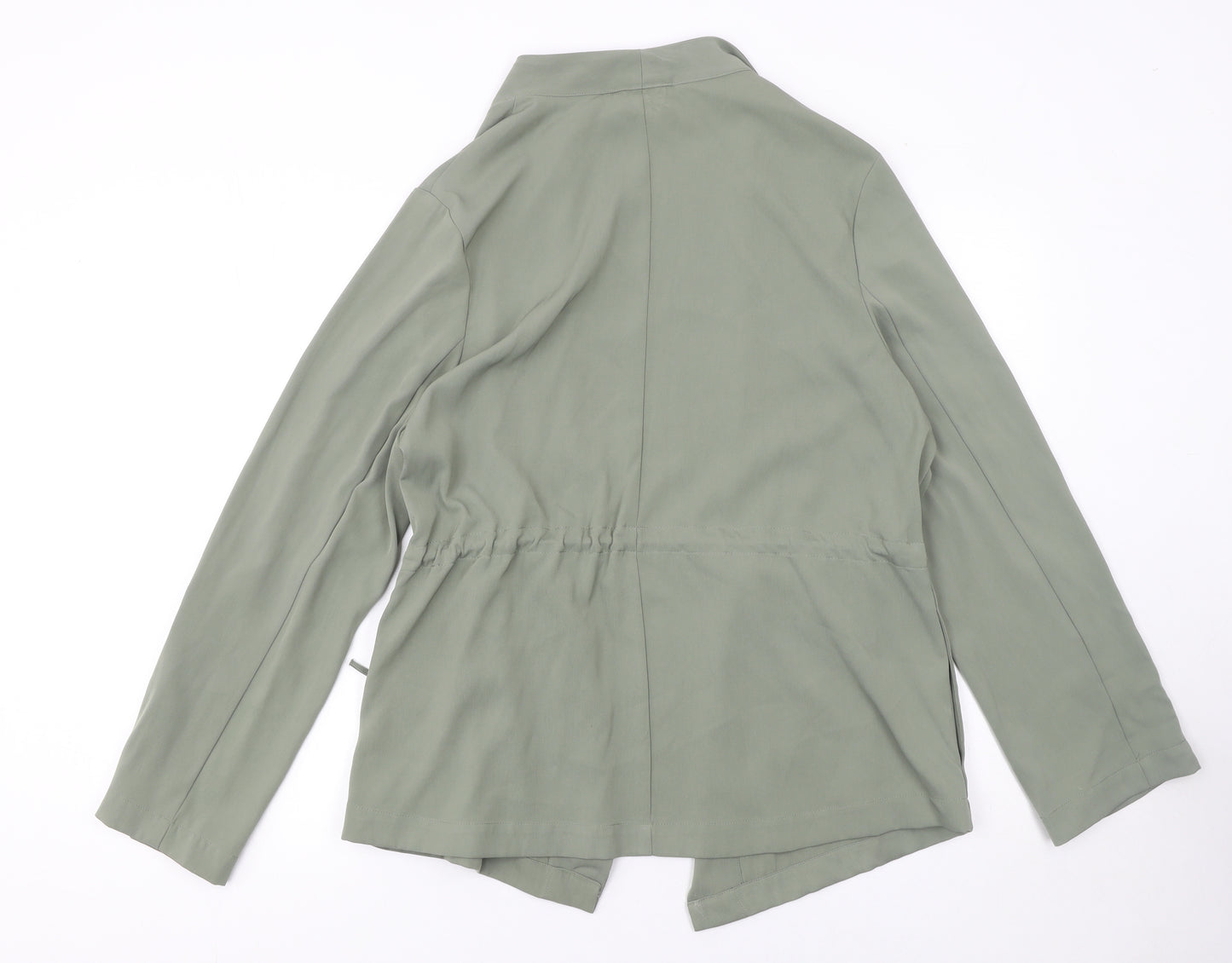 Principles Women’s Green Open Front Mid-Length Jacket Size 14