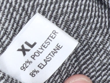 Arne Smith Women’s Black & White Geometric Open Cardigan XL