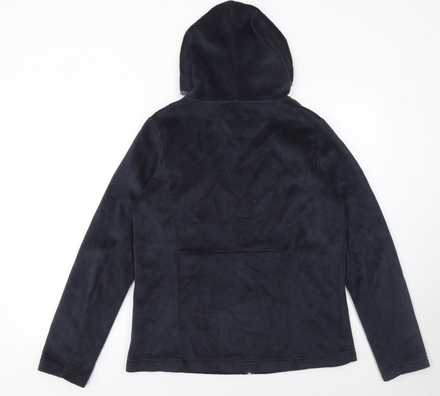 Cecil Women's Navy Fleece Full Zip Hoodie Medium Casual Style