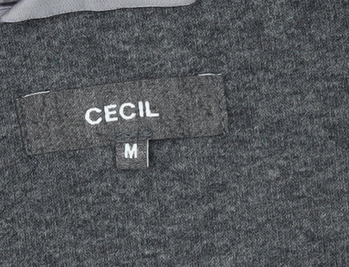Cecil Women's Navy Fleece Full Zip Hoodie Medium Casual Style