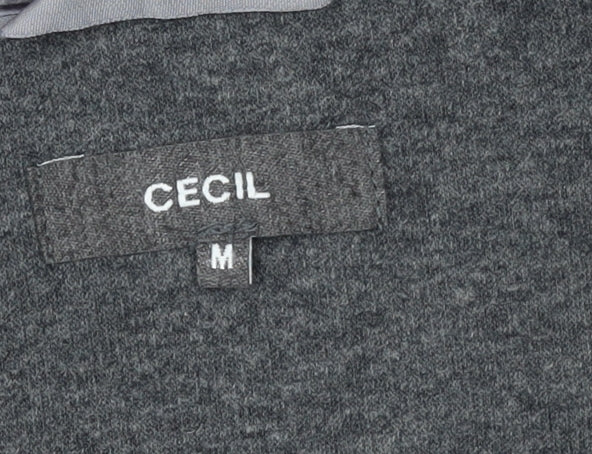 Cecil Women's Navy Fleece Full Zip Hoodie Medium Casual Style