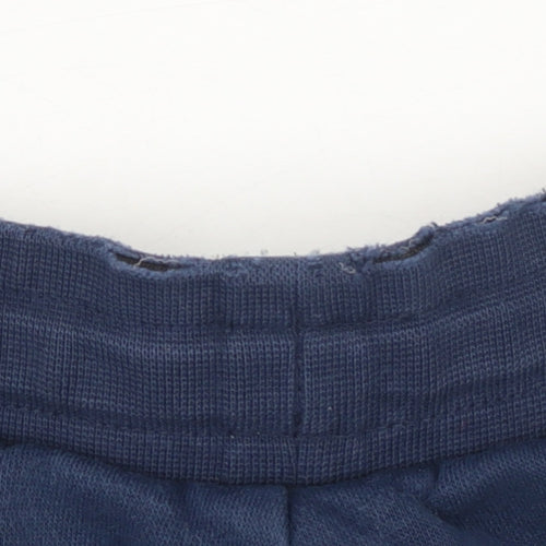 Adidas Boys Blue Sweat Shorts 7-8 Years Regular Fit Gym Training