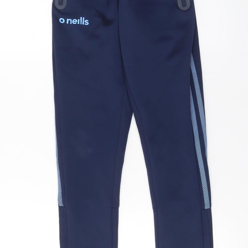 O Neills Boys Blue Jogger Activewear Trousers Age 9-10 Years Polyester Zip Pockets
