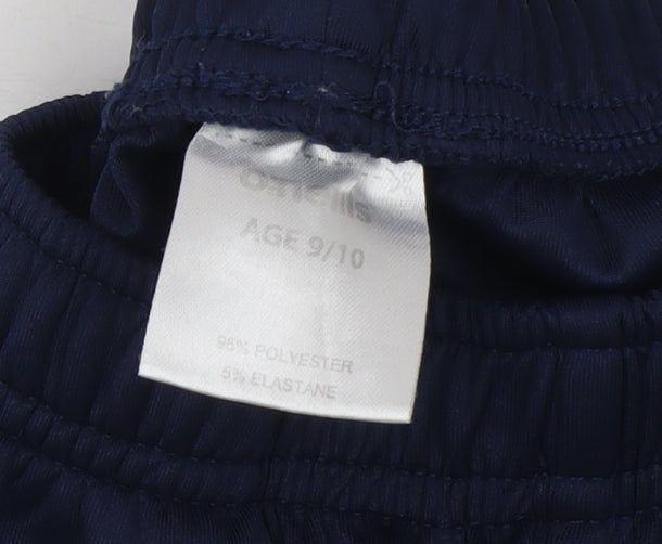 O Neills Boys Blue Jogger Activewear Trousers Age 9-10 Years Polyester Zip Pockets