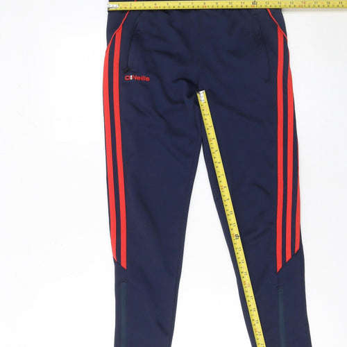 O'Neills Boys Blue 9-10 Years Jogger Trousers with Red Side Stripes