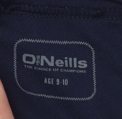 O'Neills Boys Blue 9-10 Years Jogger Trousers with Red Side Stripes
