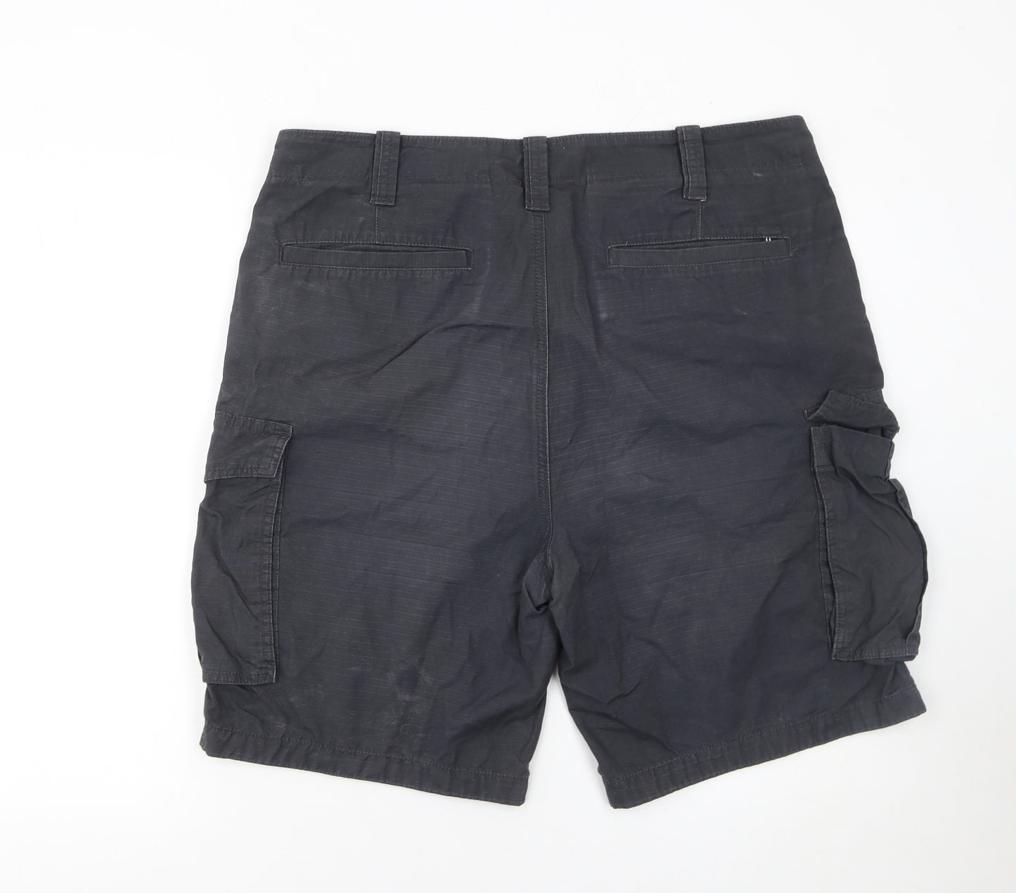Nautica Men's Black Cargo Shorts Size L 36W Cotton Casual Summer