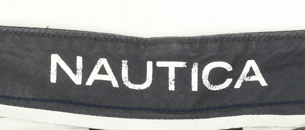 Nautica Men's Black Cargo Shorts Size L 36W Cotton Casual Summer