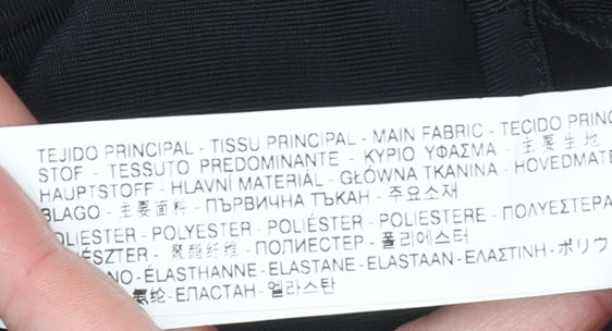 Zara Women Black V-Neck Ruched Camisole Top Size 12