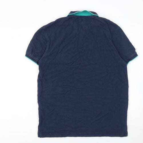 Levi's Men's Navy Blue Polo Shirt M Cotton Short Sleeve Casual