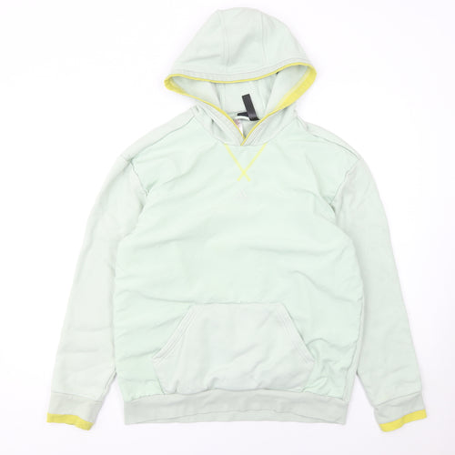 Adidas Girls Green 16 Years Pullover Hoodie Fleece Sweatshirt