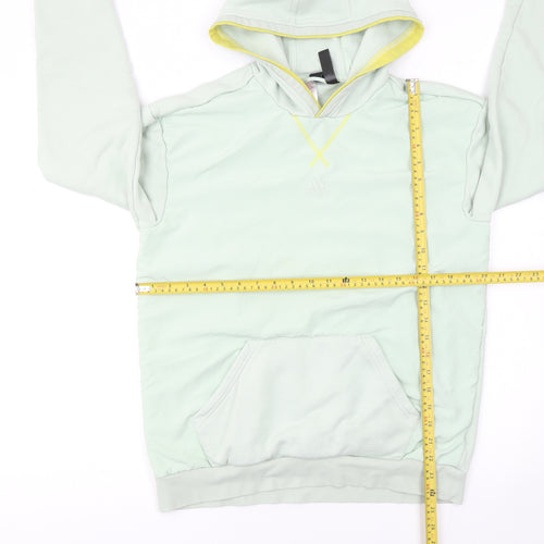 Adidas Girls Green 16 Years Pullover Hoodie Fleece Sweatshirt