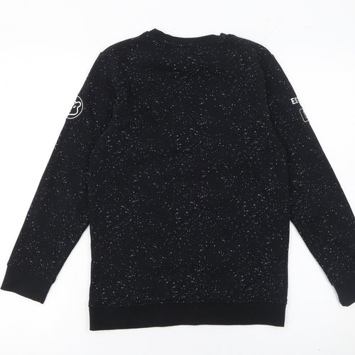 George Boys Black Bear Sequin Pullover Sweatshirt 10-11 Years