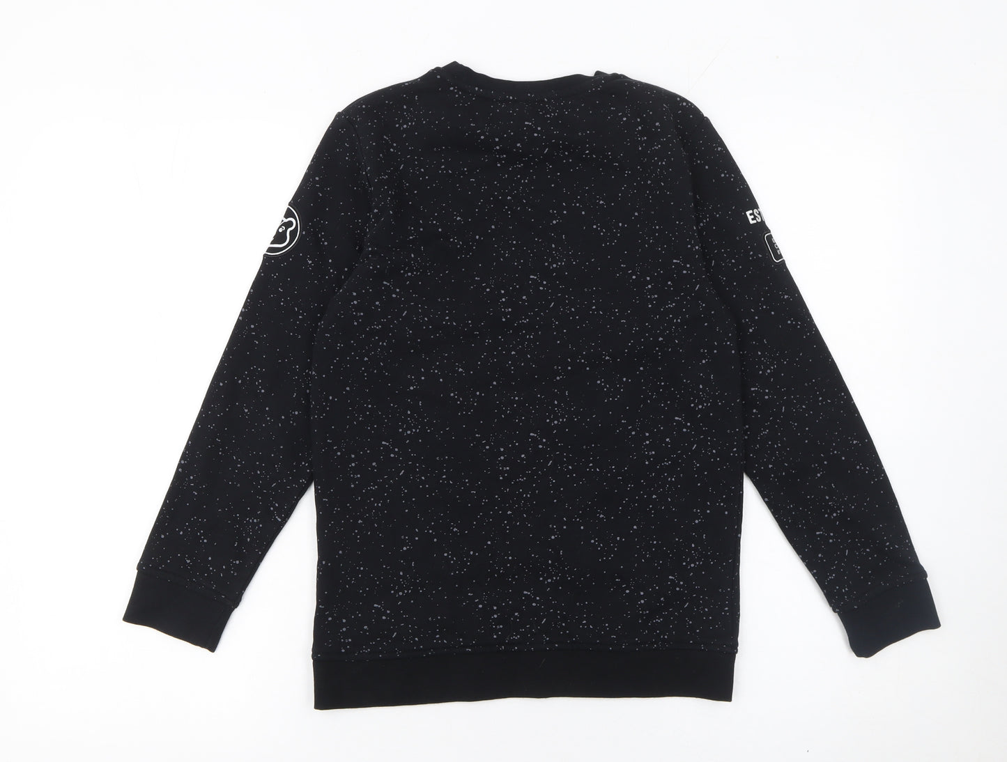 George Boys Black Bear Sequin Pullover Sweatshirt 10-11 Years