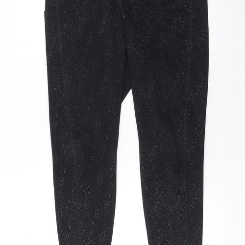 H&M Move Black XL Women's Cropped Leggings with Pocket Detail