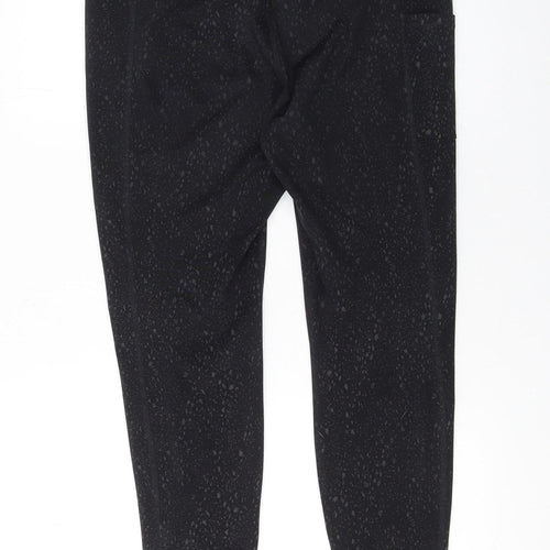 H&M Move Black XL Women's Cropped Leggings with Pocket Detail