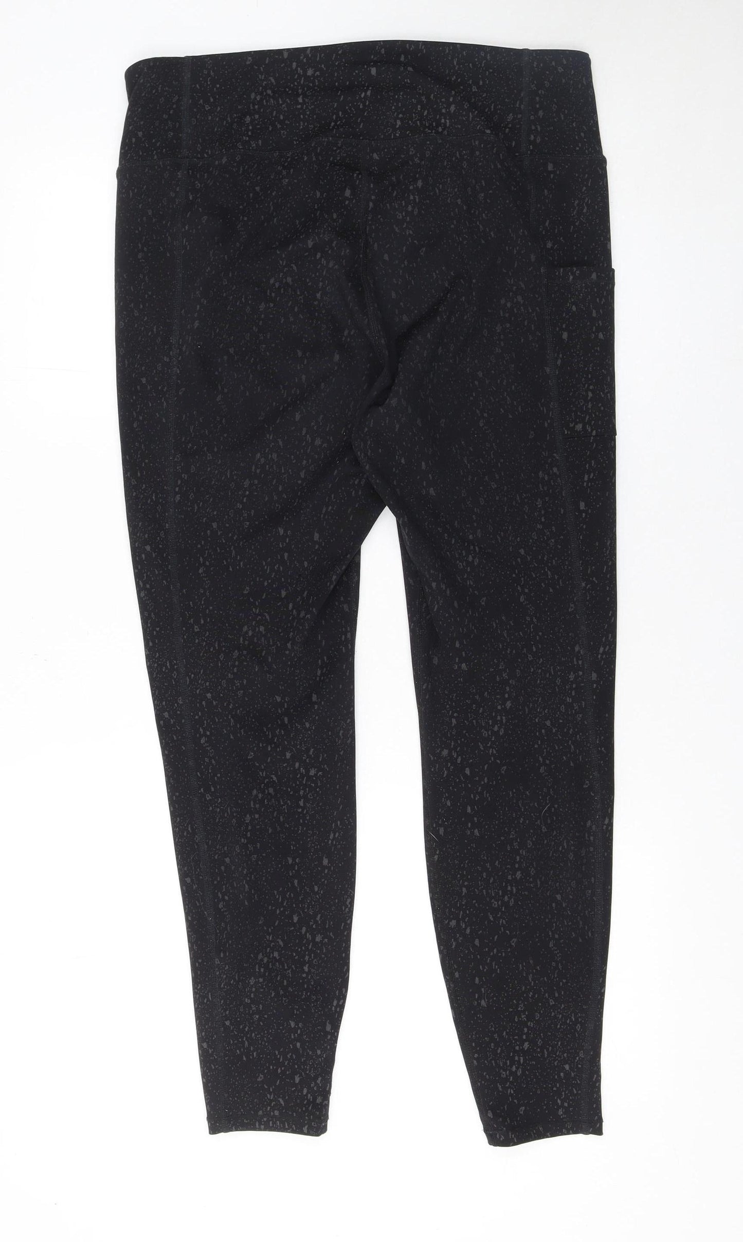 H&M Move Black XL Women's Cropped Leggings with Pocket Detail