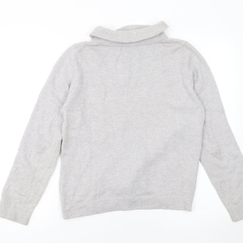 Hobbs Women’s Grey Roll Neck Wool Cashmere Jumper M