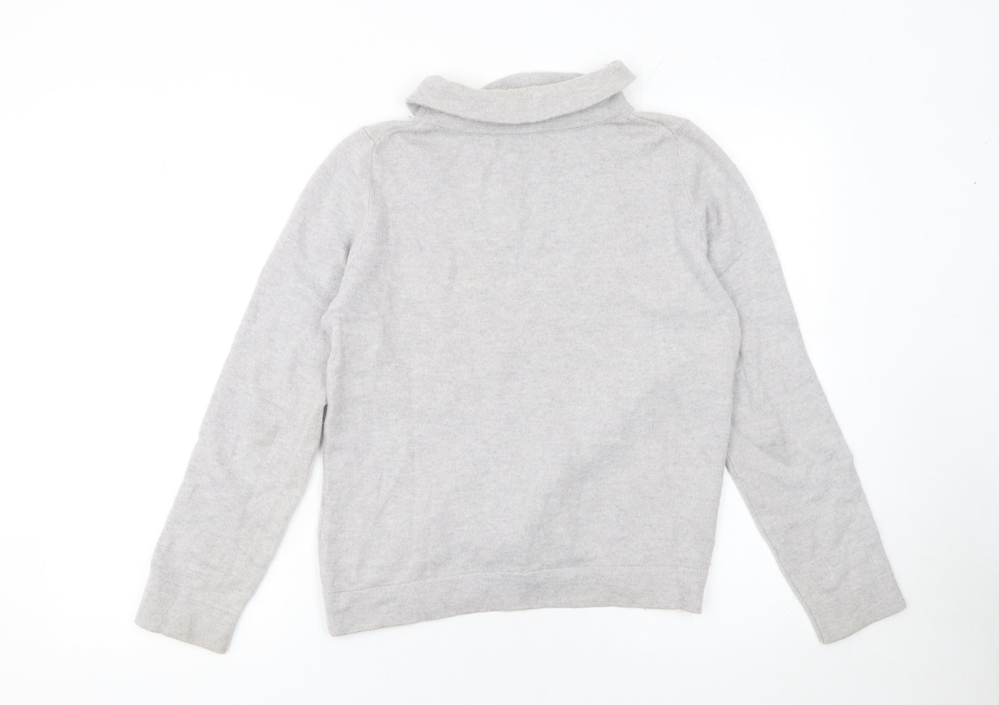 Hobbs Women’s Grey Roll Neck Wool Cashmere Jumper M