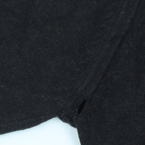 Rocha John Rocha Men’s Black Cotton V-Neck Jumper Size S
