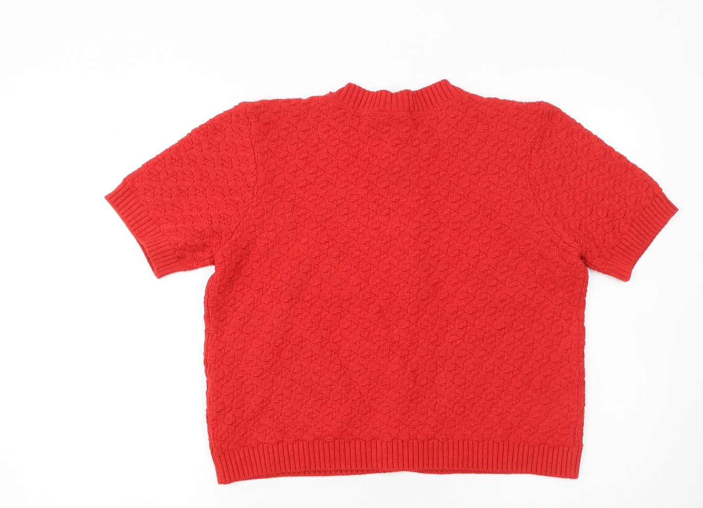 Marks and Spencer Women’s Red Short Sleeve Knit Cardigan M