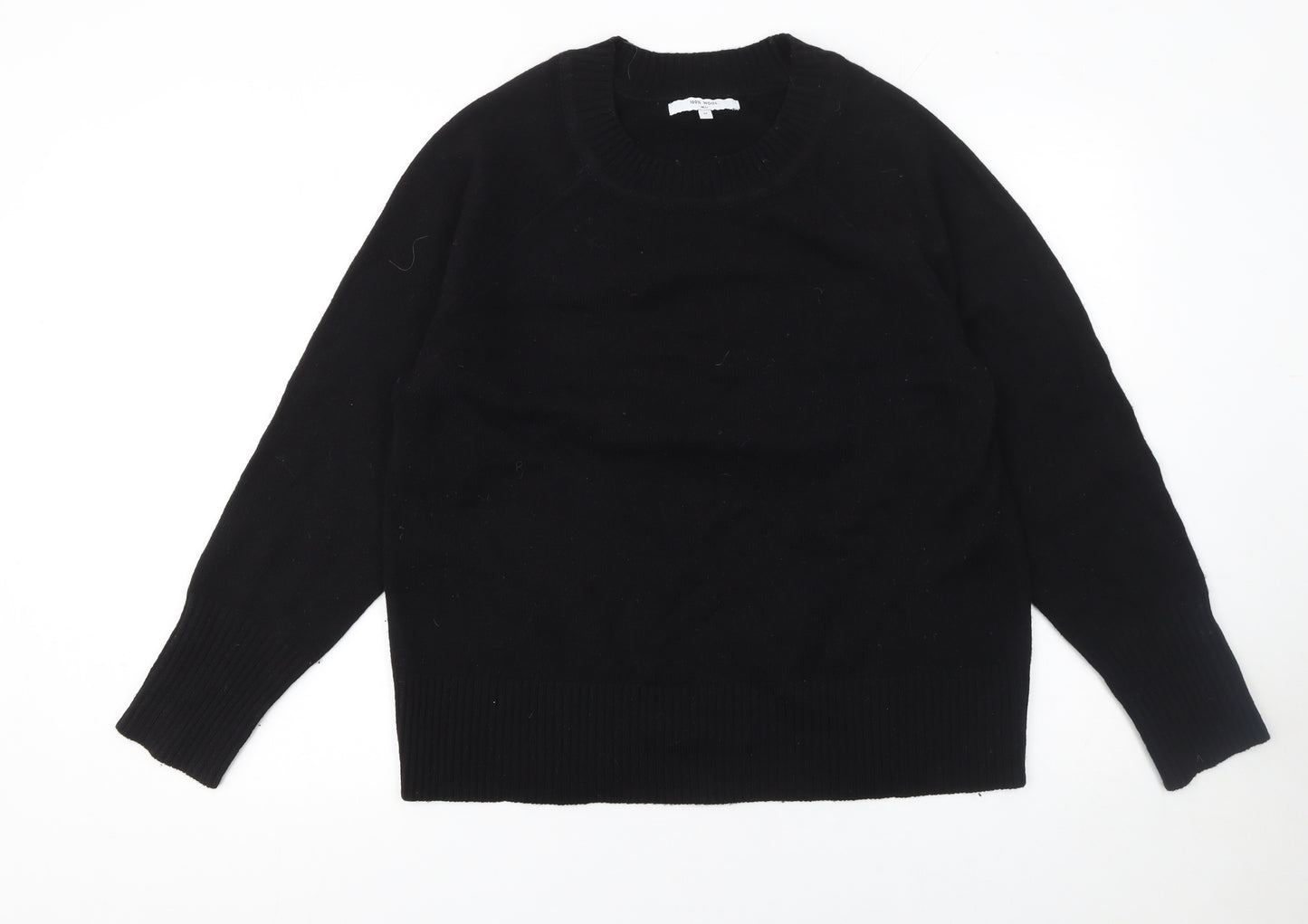 Next Women’s Black 100% Wool Crew Neck Jumper Size M