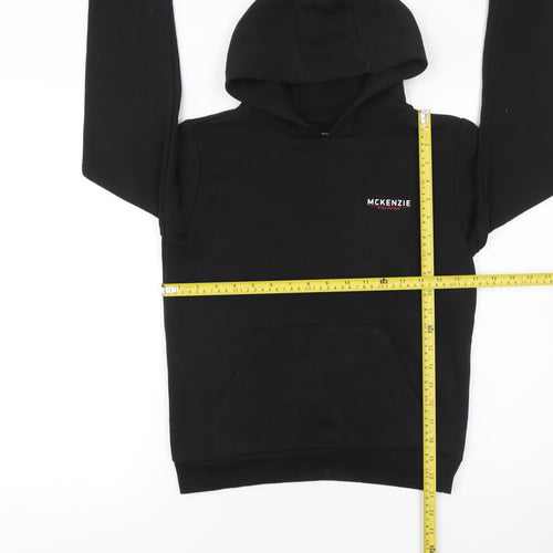 McKenzie Boys Black Pullover Hoodie 10-12 Years Fleece Hooded Sweatshirt