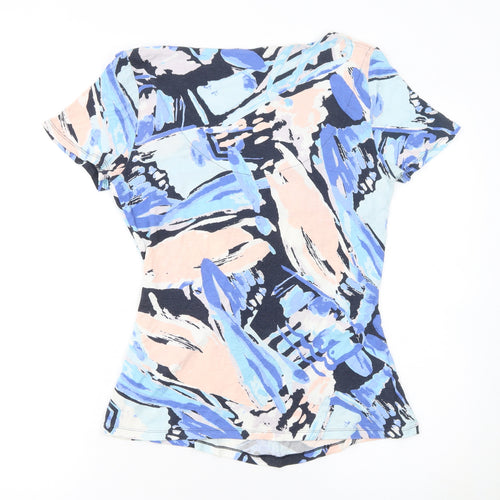 RJR John Rocha Women's Multicoloured Size 12 Cowl Neck Tunic Top